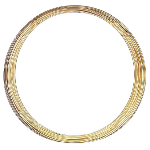 28 Gauge, Round, Dead Soft, 14/20 Yellow Gold-Filled Wire - 1 FT - for Jewelry Art from WIZART in Kuwait