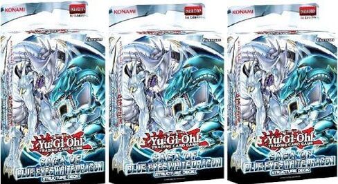 YuGiOh 3x Saga of Blue-Eyes White Dragon Structure Deck in Saudi Arabia