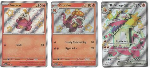 Skeledirge ex - Crocalor - Fuecoco - Pokemon Paldean Fates Shiny Card Set SVP081 in Saudi Arabia