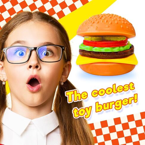 Ja-Ru Foodie Fusion Play Burger Deluxe Squishy Toy (1 Pack) Smushy Make Your Patty. ألعاب الطعام المشوية للأطفال والمراهقين والبالغين. العلاج على امتداد الإجهاد الإجهاد تخفيف الحزب لصالح. 6723-1 in Kuwait