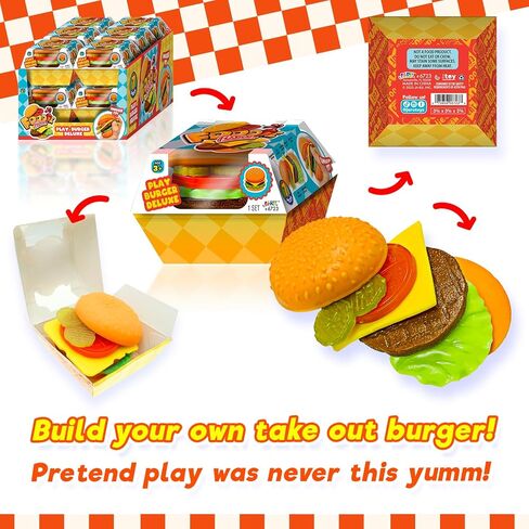 Ja-Ru Foodie Fusion Play Burger Deluxe Squishy Toy (1 Pack) Smushy Make Your Patty. ألعاب الطعام المشوية للأطفال والمراهقين والبالغين. العلاج على امتداد الإجهاد الإجهاد تخفيف الحزب لصالح. 6723-1 in Kuwait