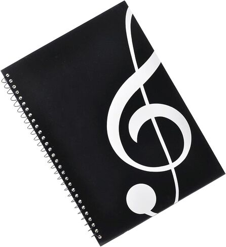 Korndoz 100 Pages Music Notebook ، 10.24 × 7.5 بوصة ورقة الموظفين لتكوين الموسيقى ، ورقة فارغة وورقة مخطوطة لكتاب الأغاني والموسيقيين والطلاب in Saudi Arabia