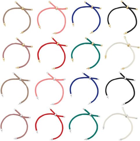 UNICRAFTALE Slider Bracelets Nylon Twisted Cord Bracelets Adjustable Bracelet with Metal Findings Bracelet Chains for Women Jewelry Making Accessories in Saudi Arabia