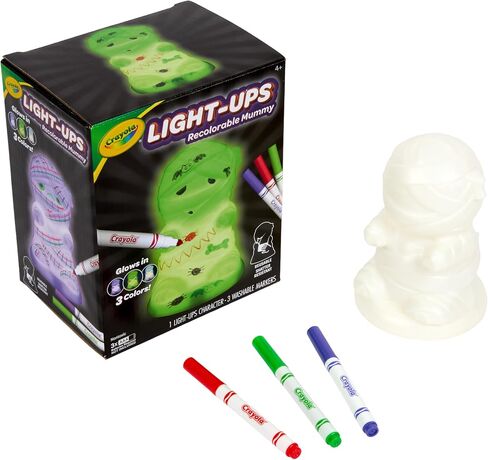Crayola Light-Ups - Mummy, Reusable Halloween Craft Toy, Glow in The Dark Light Up Mummy, Cute Halloween Decor & Night Light, Gift for Kids, 5+ in Saudi Arabia