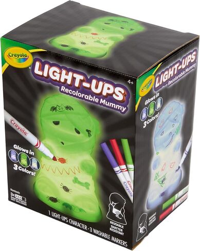 Crayola Light-Ups - Mummy, Reusable Halloween Craft Toy, Glow in The Dark Light Up Mummy, Cute Halloween Decor & Night Light, Gift for Kids, 5+ in Saudi Arabia