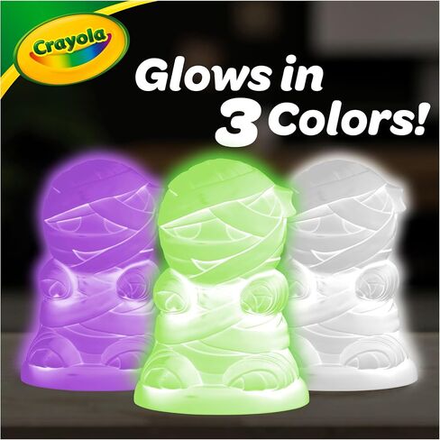 Crayola Light-Ups - Mummy, Reusable Halloween Craft Toy, Glow in The Dark Light Up Mummy, Cute Halloween Decor & Night Light, Gift for Kids, 5+ in Saudi Arabia