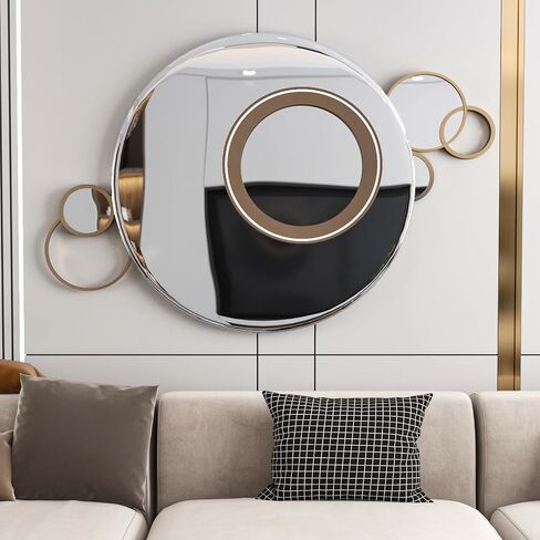Glossy Silver Metallic Vinyl Wallpaper Peel and Stick Reflective Non Glass Mirror Stickers 15.7"x160" Flexible Mirror Sheet Adhesive Vinyl Silver Chrome Wall Decor for Kitchen Cabinet Crafts in Saudi Arabia