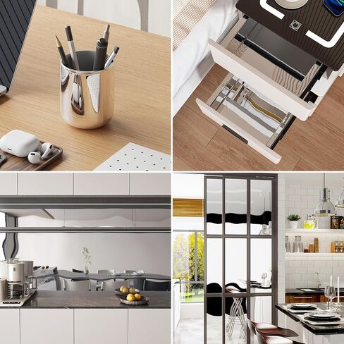 Glossy Silver Metallic Vinyl Wallpaper Peel and Stick Reflective Non Glass Mirror Stickers 15.7"x160" Flexible Mirror Sheet Adhesive Vinyl Silver Chrome Wall Decor for Kitchen Cabinet Crafts in Saudi Arabia
