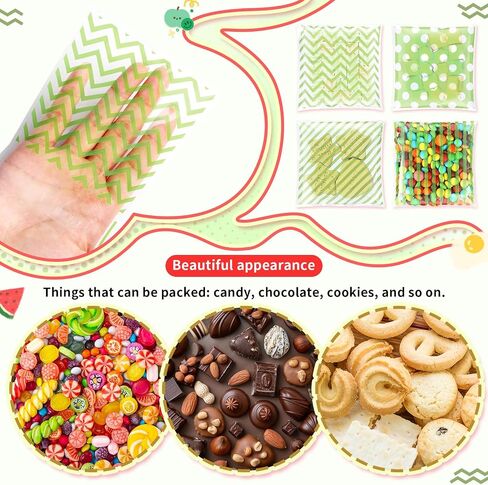 Gersoniel 200 Pcs Purple Cellophane Treat Bags 4 x 4 in Self Sealing Cookie Bags Striped Polka Dot Candy Gift Goodie Snack Bag for Birthday Wedding Fall Thanksgiving Christmas Party Supplies in Saudi Arabia