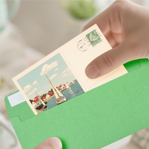 50 حزمة #10 مظاريف تجارية ، مظاريف SELL SEAL القياسية لفحوصات المكاتب ، إرسال رسائل العمل ، الفواتير ، الدعوات ، 4 1/8 × 9 1/2 بوصة (عشرة ألوان ، 4.13 × 9.49) in Kuwait