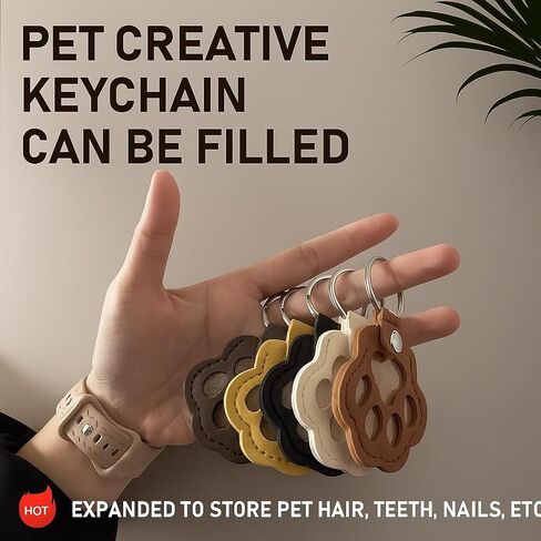 4pcs dog cat storage keychain ، cleate gleate paw keychain keychain pet hair keyring keyring ، سلسلة مفاتيح مجموعة ميموريال فريدة من نوعها in Kuwait