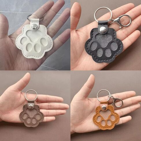 4pcs dog cat storage keychain ، cleate gleate paw keychain keychain pet hair keyring keyring ، سلسلة مفاتيح مجموعة ميموريال فريدة من نوعها in Kuwait