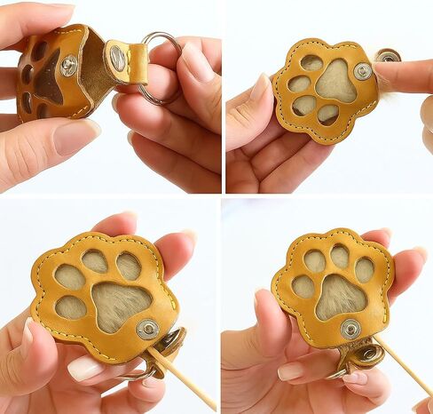 4pcs dog cat storage keychain ، cleate gleate paw keychain keychain pet hair keyring keyring ، سلسلة مفاتيح مجموعة ميموريال فريدة من نوعها in Kuwait