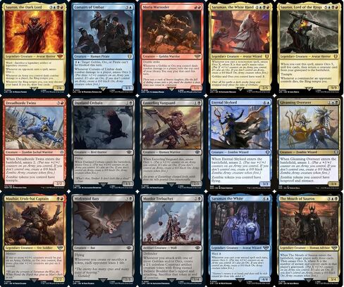 Orc Amass Commander Deck - Sauron - EDH - Grixis Blue Black Red - Lord of The Rings LOTR - 100 Card - Custom Magic The Gathering Deck - Very Strong! in Saudi Arabia