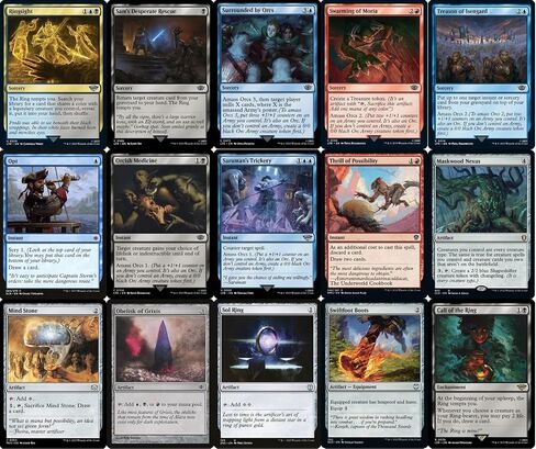 Orc Amass Commander Deck - Sauron - EDH - Grixis Blue Black Red - Lord of The Rings LOTR - 100 Card - Custom Magic The Gathering Deck - Very Strong! in Saudi Arabia