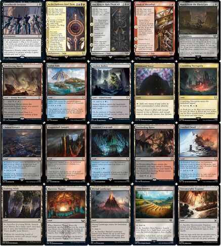 Orc Amass Commander Deck - Sauron - EDH - Grixis Blue Black Red - Lord of The Rings LOTR - 100 Card - Custom Magic The Gathering Deck - Very Strong! in Saudi Arabia