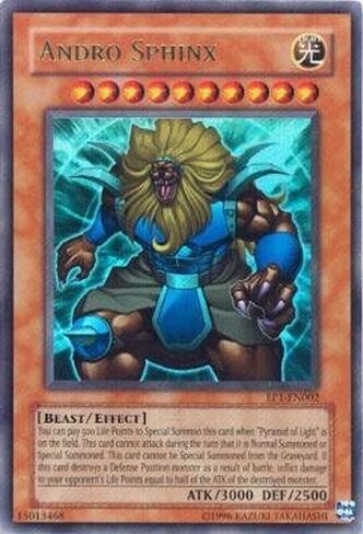 Yu-Gi-Oh! - Andro Sphinx (EP1-EN002) - Yu-Gi-Oh The Movie Promo Exclusive Pack - Promo Edition - Ultra Rare in Saudi Arabia