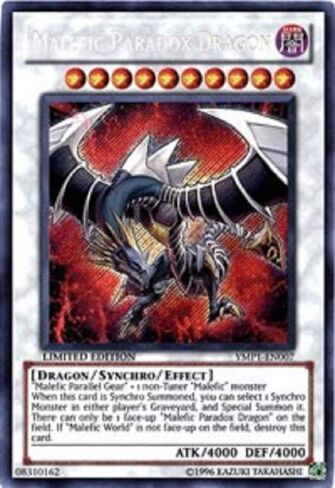 يو جي- أوه! - Malefic Paradox Dragon (YMP1 -EN007) - السندات ثلاثية الأبعاد بعد Time Movie Pack - Edition Limited - Secret Rare in Saudi Arabia
