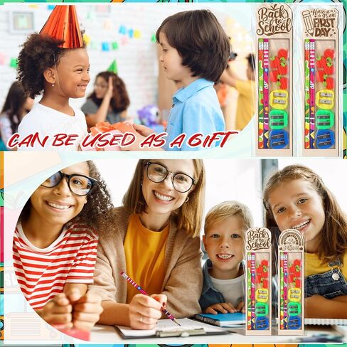 Tenceur 90 PCS /15 تم العودة إلى أقلام قرطاسية المدارس التي تشمل مجموعة Apple Erasers Sharpeners حاملي القلم العودة إلى هدايا المدار in Kuwait
