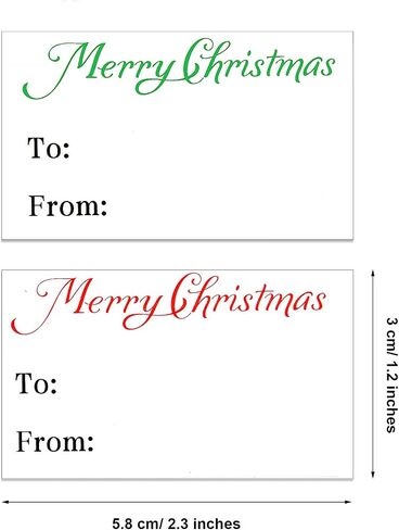 360 Pieces Christmas Self-Adhesive Tags and Stickers - Merry Christmas Name Labels for Xmas Supplies in Saudi Arabia