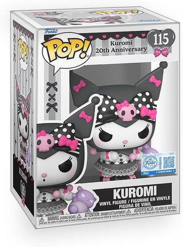 Pop Hello Kitty - Kuromi مع Baku 20th Anniversary Limited Edition رقم الفينيل الحصري المغطى بحامي الصندوق متوافق مع Funko in Saudi Arabia