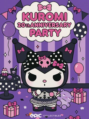 Pop Hello Kitty - Kuromi مع Baku 20th Anniversary Limited Edition رقم الفينيل الحصري المغطى بحامي الصندوق متوافق مع Funko in Saudi Arabia
