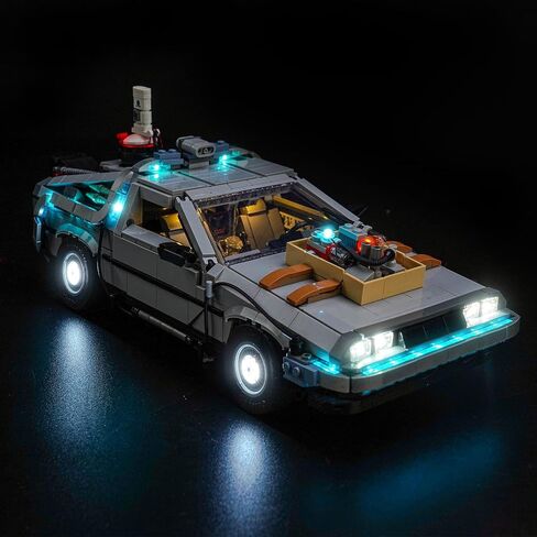 مجموعة الضوء لـ LEGO - 10300 العودة إلى جهاز الوقت المستقبلي - لا يوجد طراز فقط من الضوء ، إكسسوارات إضاءة LED متوافقة مع أيقونات LEGO 10300 (الإصدار القياسي) in Saudi Arabia