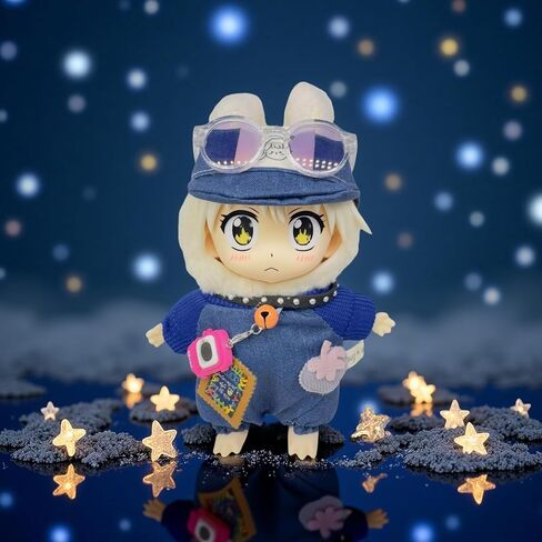 Doll Clothes for Labubu,4Pcs Cute Labubu Clothes Set, Includes Stylish Bodysuit, Cute hat, Pink Sunglasses, Mini Labubu Camera,17cm Labubu Accessories(No Doll) in Saudi Arabia