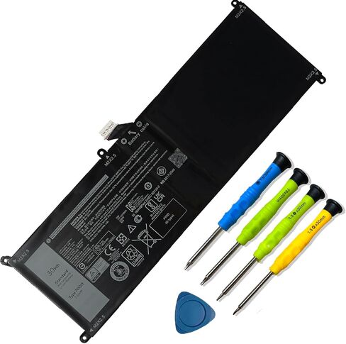 7VKV9 استبدال بطارية الكمبيوتر المحمول لديل XPS 12 9250 خط العرض 12 7000 7275 سلسلة 9TV5X 09TV5X 0V55D0 V55D0 7.6V 30Wh in Kuwait
