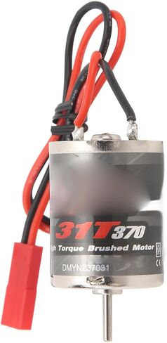 370 RC Electric Motor, 31T High Torque Brushed Motor 30000 RPM Non Load Speed RC Electric Motor for RC Boat Airplane Toys Model DIY Toys, Low Noise Efficient, Heat in Saudi Arabia