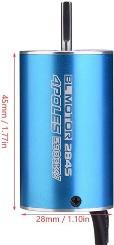 محرك DILWE RC ، 4 عمود 12 فتحة 2845 5000KV/5900KV محرك بدون فرش لـ 1/12 1/14 مقياس RC CAR (5900KV) in Saudi Arabia