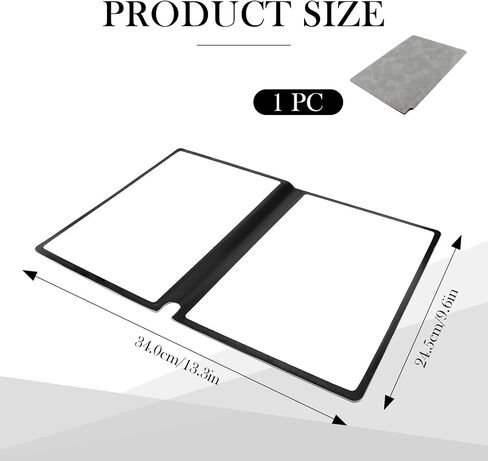 دفتر Emyvsvo Dry Erase Noteboor 9.4x6.5 بوصة محمولة A5 Whiteboard Notebook قابلة لإعادة الاستخدام محوّر مع قطعة قماش ممسحة وكتابة القلم للمكتب المنزلي للأعمال (رمادي) in Saudi Arabia