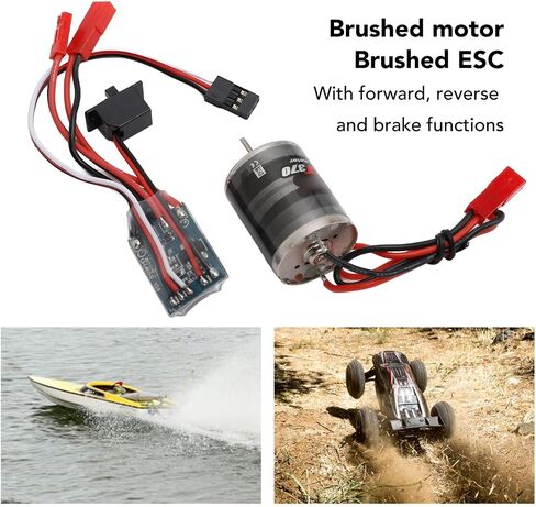 RC Brushed Motor and ESC, 370 Sized Motor with 31T 30A ESC for 1/16 1/18 RC Cars in Saudi Arabia