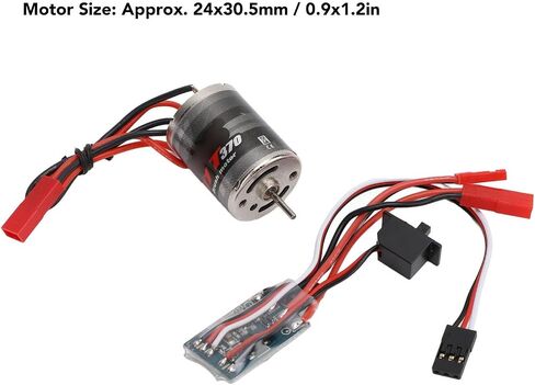 RC Brushed Motor and ESC, 370 Sized Motor with 31T 30A ESC for 1/16 1/18 RC Cars in Saudi Arabia
