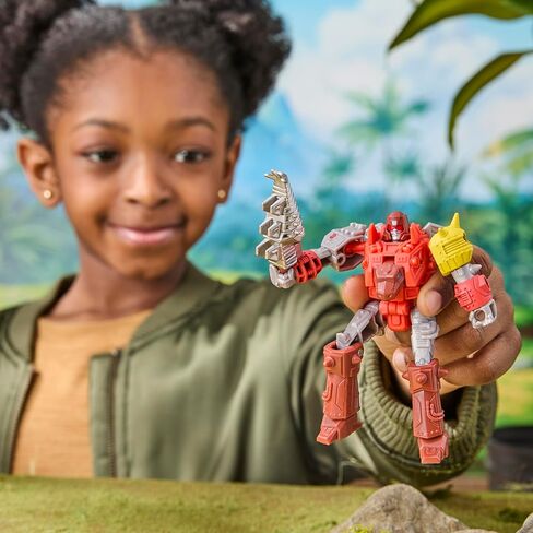 Transformers CYBERWORLD Dinobot Snarl Cyber Changers 4-Inch Action Figure, Quick Change to Dino Mode, Robot Toys for Boys and Girls 6 and Up in Saudi Arabia