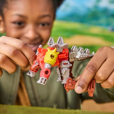 Transformers CYBERWORLD Dinobot Snarl Cyber Changers 4-Inch Action Figure, Quick Change to Dino Mode, Robot Toys for Boys and Girls 6 and Up in Saudi Arabia