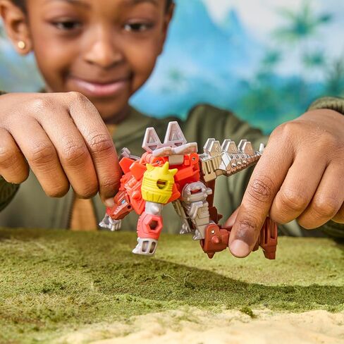 Transformers CYBERWORLD Dinobot Snarl Cyber Changers 4-Inch Action Figure, Quick Change to Dino Mode, Robot Toys for Boys and Girls 6 and Up in Saudi Arabia
