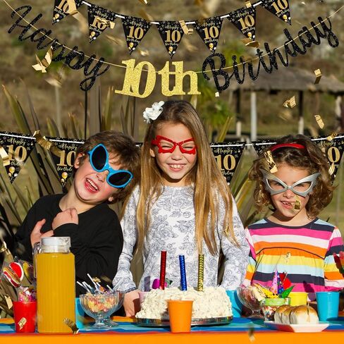 18th Birthday Decorations Banner Boys Girls, Black Gold Happy 18thBirthday Banners for Girls Boys (Birthday 18th) in Saudi Arabia