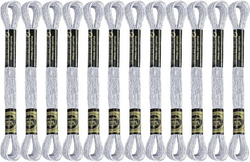 12 SKEINS التطريز خيط ، الأسود التطريز الخيط البوليستر المتقاطع من أجل التطريز اليدوي. in Kuwait