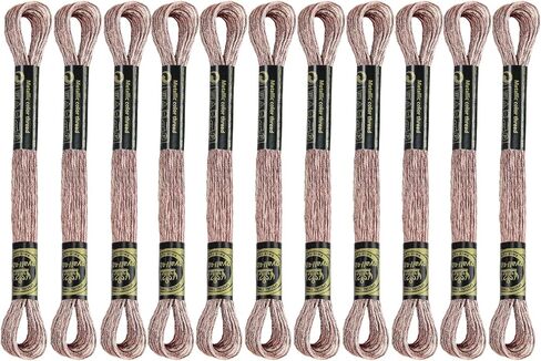 12 SKEINS التطريز خيط ، الأسود التطريز الخيط البوليستر المتقاطع من أجل التطريز اليدوي. in Kuwait