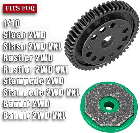RC 50T Spur Gears 0.8Mod Upgrades Part for 1/10 Slash 2WD (VXL)/Rustler 2WD (VXL)/Stampede 2WD (VXL)/Bandit 2WD (VXL),RC Steel Metal Extra-Heavy Slip limiting Clutch,Pink in Saudi Arabia