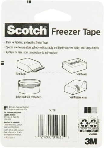 Scotch Freezer Tape, 0.75 in x 1000 in, 1 Roll/Pack (178) in Saudi Arabia