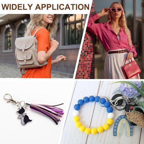 UXCELL 4PCS المسمار في حدوة حدوة الحدوة D-RING ، 12 مم (1/2 بوصة) حزام حلق u على شكل u ، إكسسوارات حزام محفظة لسلسلة مفاتيح حرفة جلدية DIY ، الذهب الفاتح in Kuwait