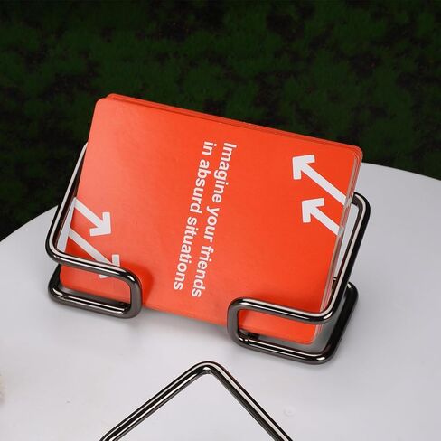 1PC حامل بطاقة عمل بطاقة عمل ، بطاقات العمل المعدنية ، قم بمكانة ، بطاقات اسم العرض المنظم للنساء ، اللوازم المكتبية للنساء (رمادي داكن) in Kuwait