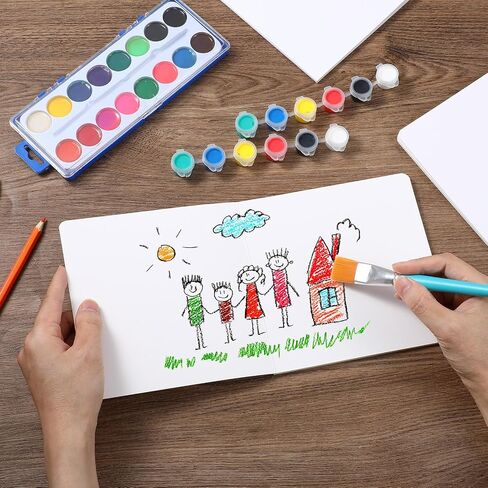 10 Pcs Hardcover Blank Board Book for Kids Chunky Thick Pages Book for Students Adults Sketching Drawing Writing School Office (6.5 x 6.5 Inch) in Saudi Arabia