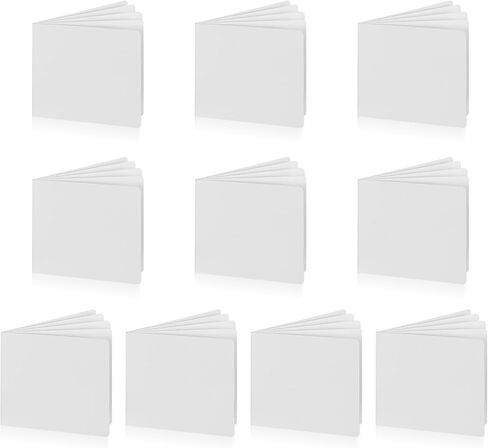 10 Pcs Hardcover Blank Board Book for Kids Chunky Thick Pages Book for Students Adults Sketching Drawing Writing School Office (6.5 x 6.5 Inch) in Saudi Arabia