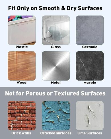 Uniclife 8 Pcs Door Stoppers for Wall, Adhesive Door Knob Wall Protector, Clear Wall Protectors from Door Knobs, Reusable Door Bumpers for Handle Shower Cabinet Home & Kitchen in Saudi Arabia