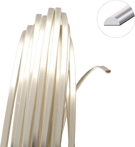 The Beadsmith Half-Round Craft Wire - Medium Temper Beading Wire, Silver Color, 21 Gauge, 4 Yards in Saudi Arabia
