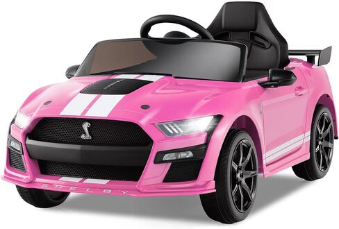 ركوب فورد موستانج شيلبي GT500 المرخصة على السيارة للأطفال من Olakids ، سيارة كهربائية 12 فولت مع التحكم عن بعد ، هدية ألعاب بطارية صغار مع سرعتين ، مصابيح LED ، USB ، FM ، الموسيقى in Saudi Arabia