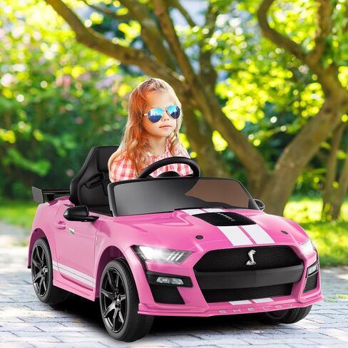 ركوب فورد موستانج شيلبي GT500 المرخصة على السيارة للأطفال من Olakids ، سيارة كهربائية 12 فولت مع التحكم عن بعد ، هدية ألعاب بطارية صغار مع سرعتين ، مصابيح LED ، USB ، FM ، الموسيقى in Saudi Arabia